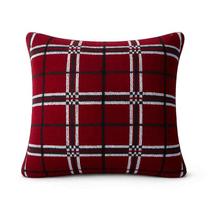 Almofada Natalina Xadrez 50x50 Vermelho/Verde/Branco Big Tricot