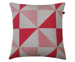 Almofada Natural Triangulos 40x40cm Vermelho