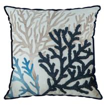 Almofada Náutica 181 Coral Bordada Cordone 50x50cm Almofada Náutica 181 Coral Bordada Cordone 50x50cm