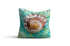 Almofada nautica Caracol Tiffany 42x42 com enchimento Atelier Valverde