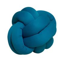 Almofada Nó 32Cm Jade Dê1Toque Artesanal Decorativa