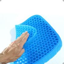 Almofada Ortopedica Assento Gel Silicone p/ Cadeira Escritório - Supermedy