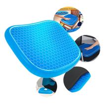 Almofada Ortopédica de Silicone Gel Egg Sitter Azul Antiderrapante com Capa Respirável Almofada Ortopédica de Silicone Gel Egg Sitter Azul Antiderrapante com Capa Respirável