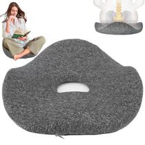 Almofada Ortopedica Ergonomica Cadeira Coccix Lombar Coluna Postural Alivia Dores Casa Escritorio Carro Home Office