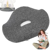 Almofada Ortopedica Ergonomica Cadeira Lombar Alivia Dores Corpo Coccix Coluna Confortavel Escritorio Casa Home Office