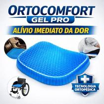 Almofada Ortopédica Ortocomfort Gel Pro Alívio Cóccix Coluna Almofada Ortopédica Ortocomfort Gel Pro Alívio Cóccix Coluna