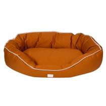 Almofada Oval Sarja Lisa Ocre M