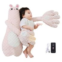 Almofada Palma Calmante Nana Nenem Bebe Criança Sono Tranquilo USB Recarregavel Controle Remoto Macio Relaxante