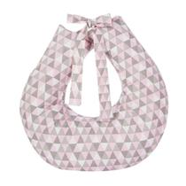 Almofada Para Amamentação Amamentar Bebê 100% Algodão Triângulo Rosa Macio - Barros Baby Store