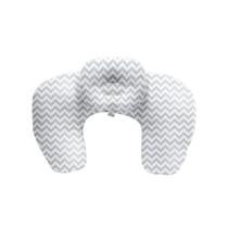 Almofada para amamentação Baby Style cinza listrado
