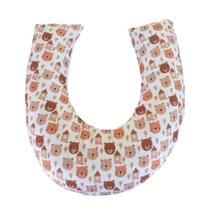 Almofada Para Amamentação Bebê Menino Ursinho Caqui