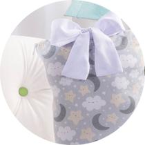 Almofada para amamentação bebê - neutro ( sonho) lua/nuvem Almofada para amamentação bebê - neutro ( sonho) lua/nuvem