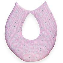 Almofada Para Amamentação de Bebê Menina Elefante Coroa