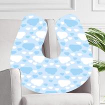 Almofada para Amamentação Travesseiro Nuvem Azul Meninos - Criative Gifts