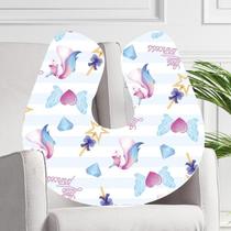 Almofada para Amamentação Travesseiro Princesa e Únicornio