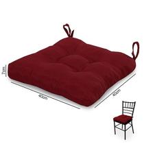 Almofada para Assento de Cadeira Vermelha Almofada para Assento de Cadeira Vermelha