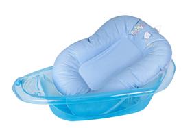 Almofada Para Banho De Bebê - Azul Marinho / Rosa / Palha / Azul Bebe - DoceMelEnxovais