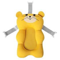 Almofada para Banho do Bebê de Suporte para Banheira Infantil Universal com 3 Alças de Encaixe Bichinhos Felizes Almofada para Banho do Bebê de Suporte para Banheira Infantil Universal com 3 Alças de Encaixe Bichinhos Felizes