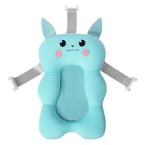 Almofada para Banho do Bebê de Suporte para Banheira Infantil Universal com 3 Alças de Encaixe Bichinhos Felizes