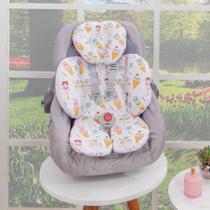 Almofada para Bebê Conforto Apoio Redutor de Bebê Menina Sorvetes