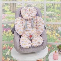 Almofada para Bebê Conforto Apoio Redutor de Bebê Menina Ursa Florista