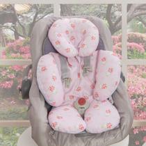Almofada para Bebê Conforto Apoio Redutor de Bebê Menina Urso Love