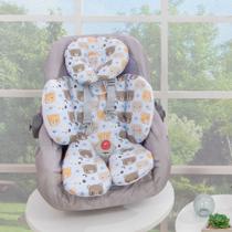 Almofada para Bebê Conforto Apoio Redutor de Bebê Menino Ursinhos