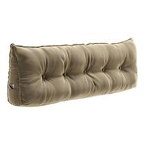 Almofada Para Cabeceira Encosto Apoio Lombar Spot 140cm com Porta Celular Veludo - Abmaza