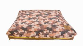 Almofada para Cachorro Mabuu Pet - Camuflado Marrom - Tamanho M