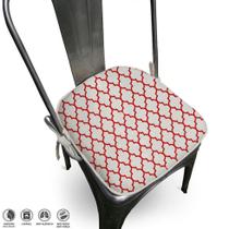 Almofada Para Cadeira Algodão Agriz 40x40cm - Vermelho