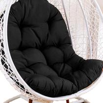 Almofada para cadeira de ovos suspensa impermeável ao ar livre XKUN Black