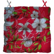 Almofada Para Cadeira Futton Firenze 40x40cm Floral Vermelho Almofada Para Cadeira Futton Firenze 40x40cm Floral Vermelho