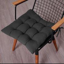 Almofada Para Cadeira Futton Ox 40x40cm - Preto
