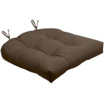 Almofada Para Cadeira Futton Solid 40x40cm - Marrom - Ecaza