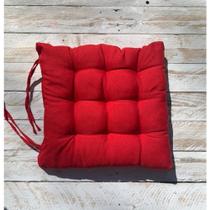 Almofada para Cadeira Suede Bene Casa Vermelha 42cm x 42cm