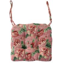 Almofada para cadeira vctops estampa floral 41 x 41 cm macia com amarração Almofada para cadeira vctops estampa floral 41 x 41 cm macia com amarração