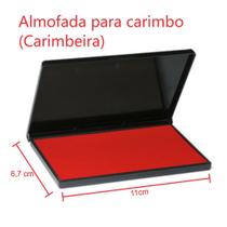 Almofada para Carimbo Grande N3 c/ 3 Opções de Cores 11 x 6,7 cm - carimbeira