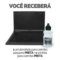 Almofada Para Carimbo Grande Pequena + Tinta Refil Carimbeira - Escolha Seu Kit