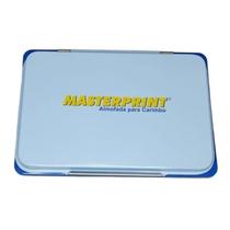 Almofada para Carimbo Masterprint com Tinta Azul Almofada para Carimbo Masterprint com Tinta Azul
