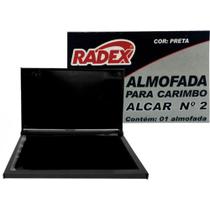 Almofada Para Carimbo N 2 Preta 9,5x5cm Longa Duração Radex