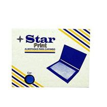 Almofada para carimbo n3 azul - star print