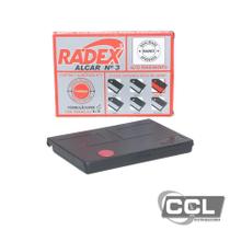 Almofada para Carimbo N3 Preto/Azul/Vermelho - Radex