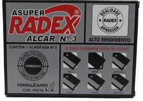 Almofada Para Carimbo Radex A super N 3 Preto Almofada Para Carimbo Radex A super N 3 Preto
