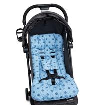 Almofada Para Carrinho de Bebê Universal - Coroinha Azul - CLICK TUDO