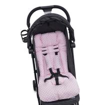 Almofada Para Carrinho de Bebê Universal - POÁ ROSA