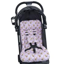 Almofada Para Carrinho de Bebê Universal - Ursinho Rosa - CLICK TUDO