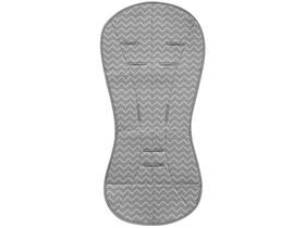 Almofada para Carrinho de Bebê Zig Zag Buba - Cinza