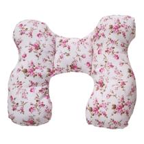 Almofada Para Pescoço Com Apoio de Cabeça para Bebe Cadeirinha e Bebê Conforto Passeio Floral Rosa Almofada Para Pescoço Com Apoio de Cabeça para Bebe Cadeirinha e Bebê Conforto Passeio Floral Rosa