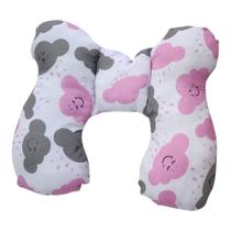 Almofada Para Pescoço Com Apoio de Cabeça para Bebe Cadeirinha e Bebê Conforto Passeio Nuvens Rosa Almofada Para Pescoço Com Apoio de Cabeça para Bebe Cadeirinha e Bebê Conforto Passeio Nuvens Rosa