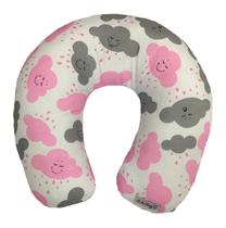 Almofada para pescoço nuvenzinha rosa - Lika Baby